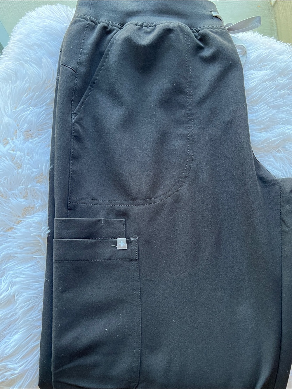 Isabel High Rise Wide Leg Scrub Pants - Picture 3 of 6